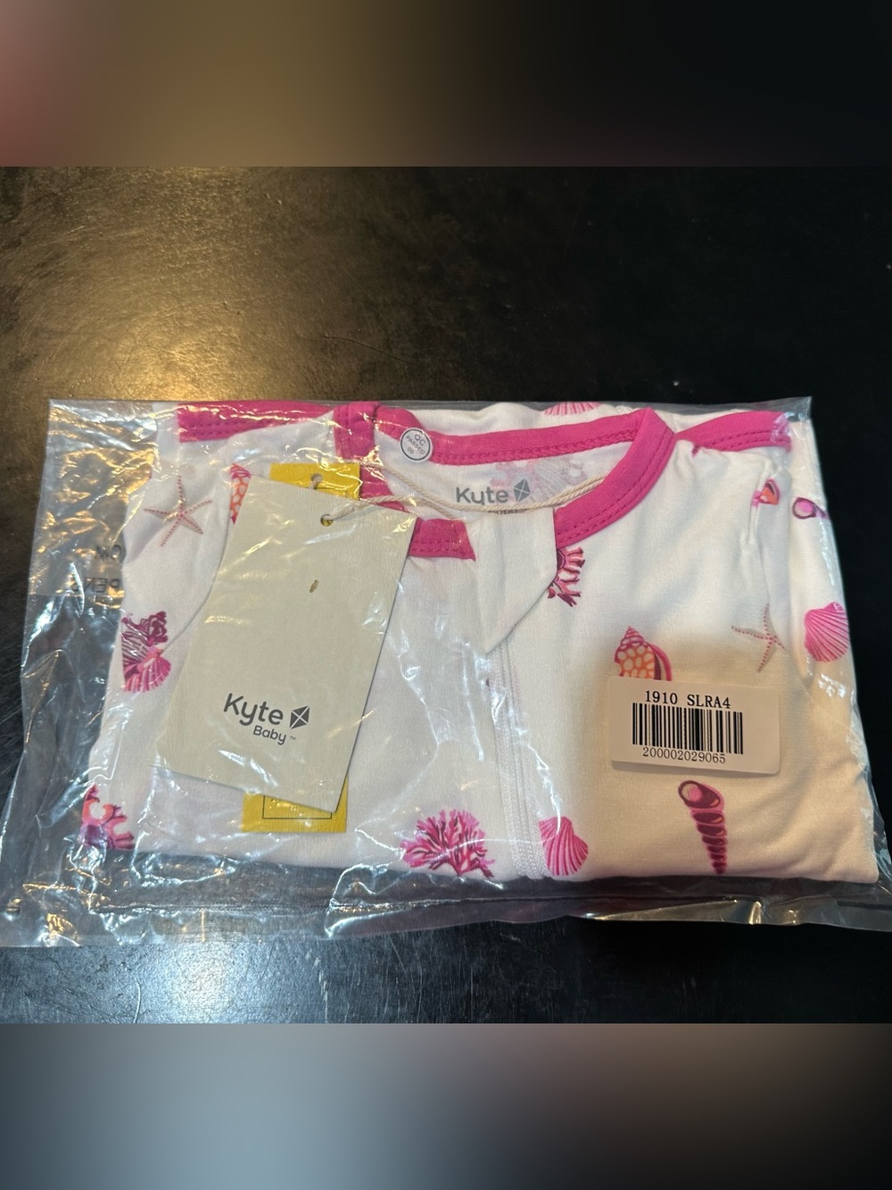 Kyte BABY Raspberry Shell Zip Romper